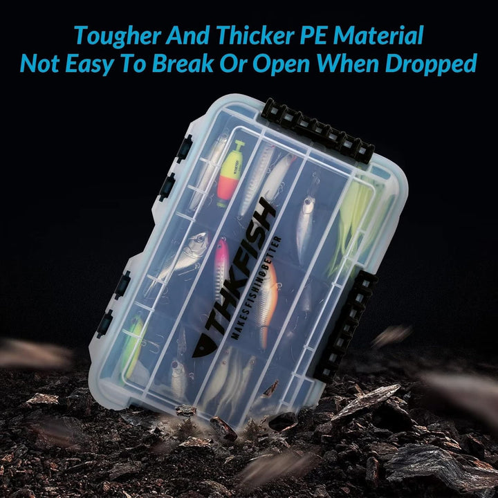 THKFISH Angelbox 3600 Köderbox 3700 Angeln Tackle Box Angelkoffer 2 Stück Wasserdicht sich hin- und