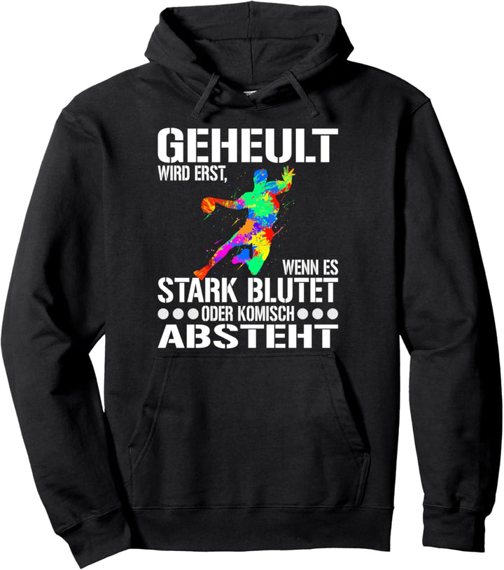 Handball Spieler Designs für Männer Frauen und Handball Fans Pullover Hoodie