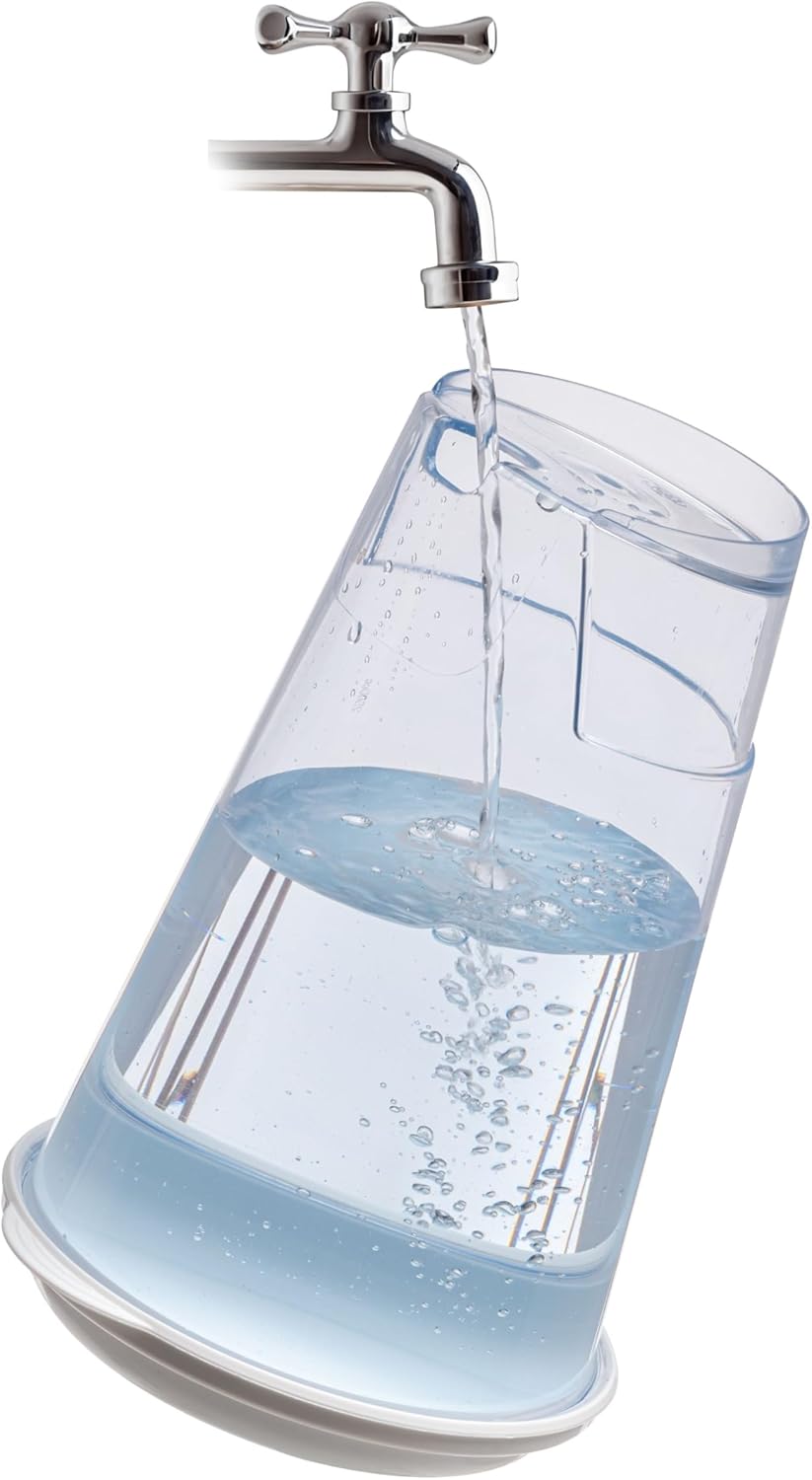 Ferplast Wasserspender für Hunde und Katzen Nadir 3 Liter für kleine und mittlere Hunde, durchsichti