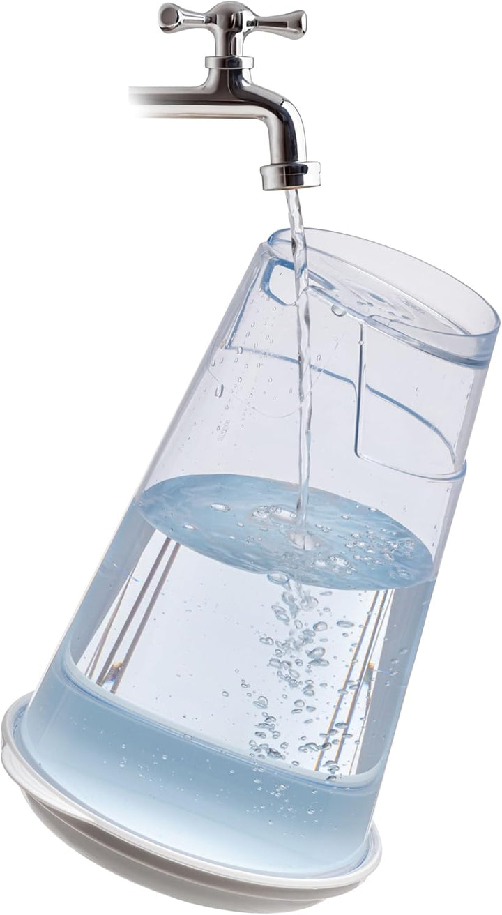 Ferplast Wasserspender für Hunde und Katzen Nadir 3 Liter für kleine und mittlere Hunde, durchsichti