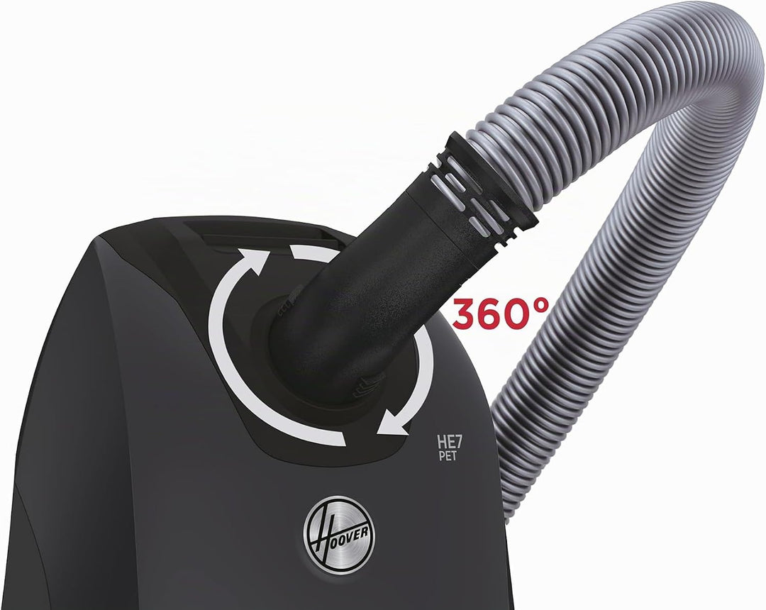 Hoover Bodenstaubsauger mit Beutel, Universal-Düse für alle Böden, extra leiser (66dBA) &amp; kompakter