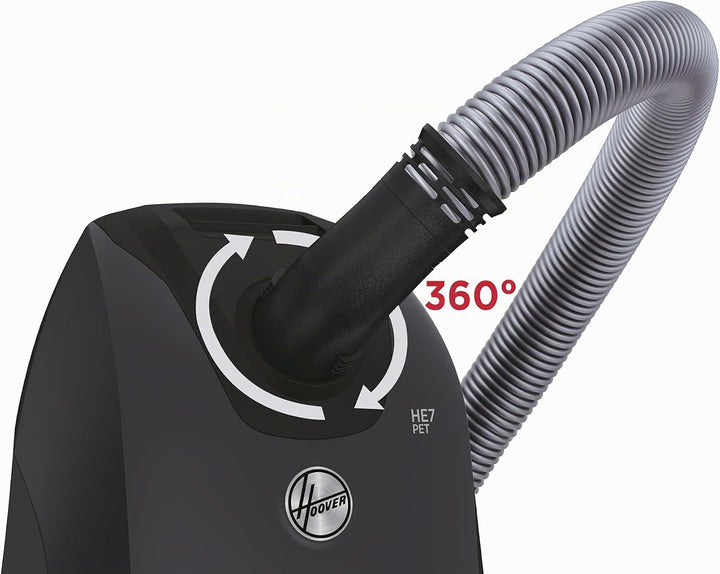 Hoover Bodenstaubsauger mit Beutel, Universal-Düse für alle Böden, extra leiser (66dBA) &amp; kompakter