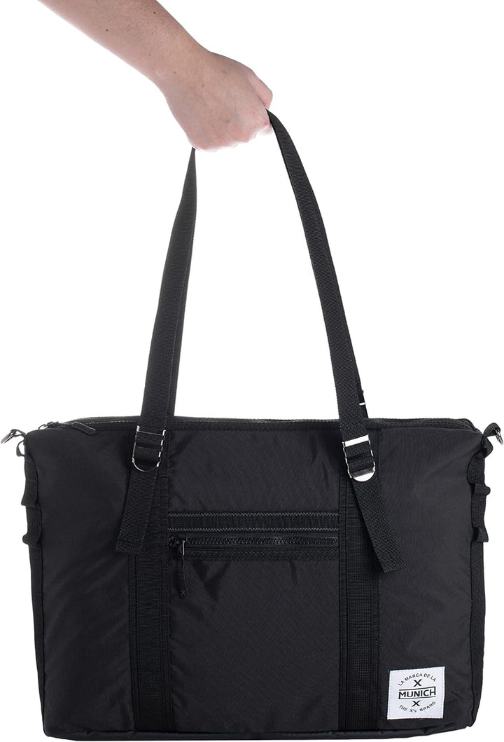 Munich Herren Fora Messenger Black Bags, schwarz