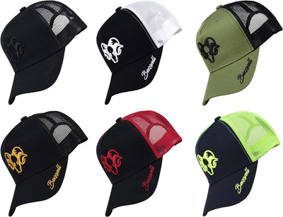 Bexxwell Trucker Cap schwarz mit 3D Logo-Stickerei (optimale Passform, Kappe, Black, Truckercap, Log
