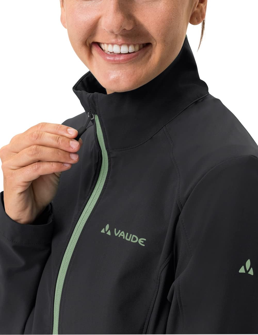 VAUDE Jacken Women's Hurricane Jacket IV 36 black/green, 36 black/green