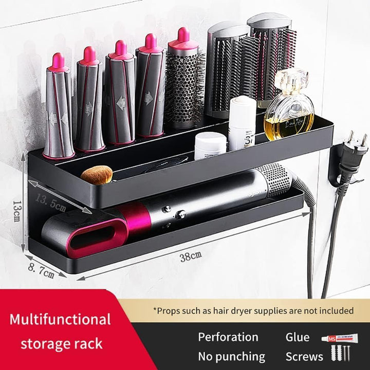 Morwealth Halterung für Dyson Airwrap Ohne Bohren, 2 in 1 Wandhalterung Halterung für Dyson Airwrap