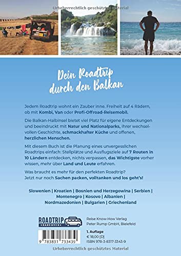 Reise Know-How Roadtrip Handbuch Balkan-Halbinsel : Routen, Stellplätze und Infos für die grosse Tou