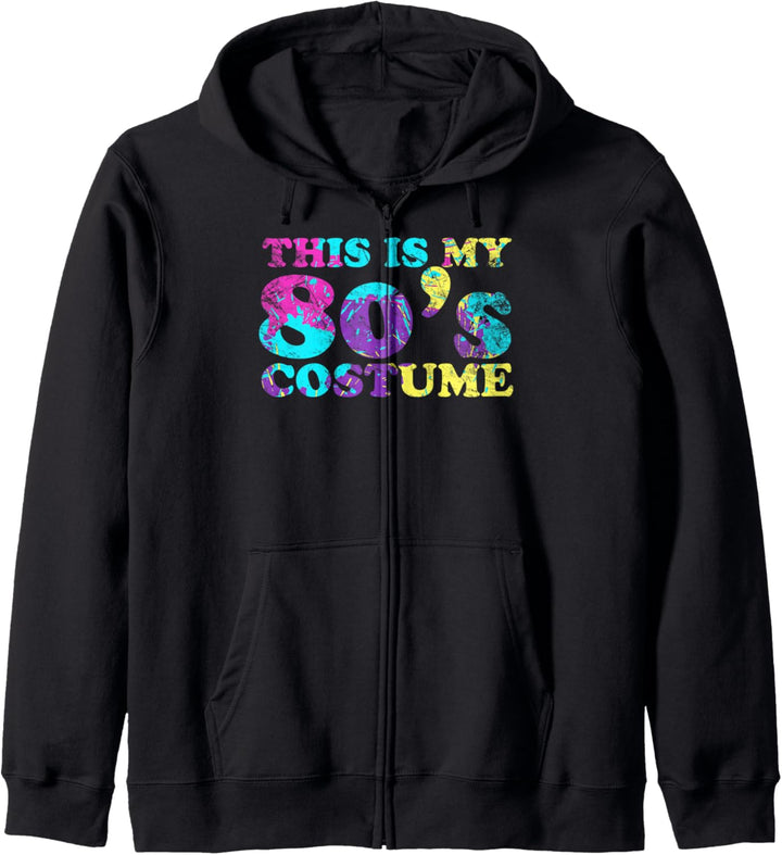This Is My 80s Costume 1980s Retro Party Kapuzenjacke