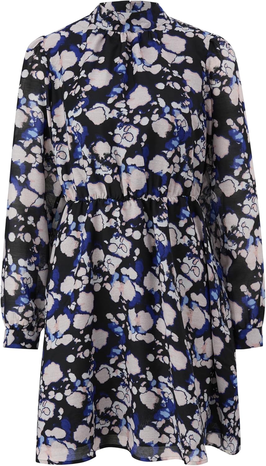 QS Semitransparentes Kleid mit Raffung 40 99a0, 40 99a0