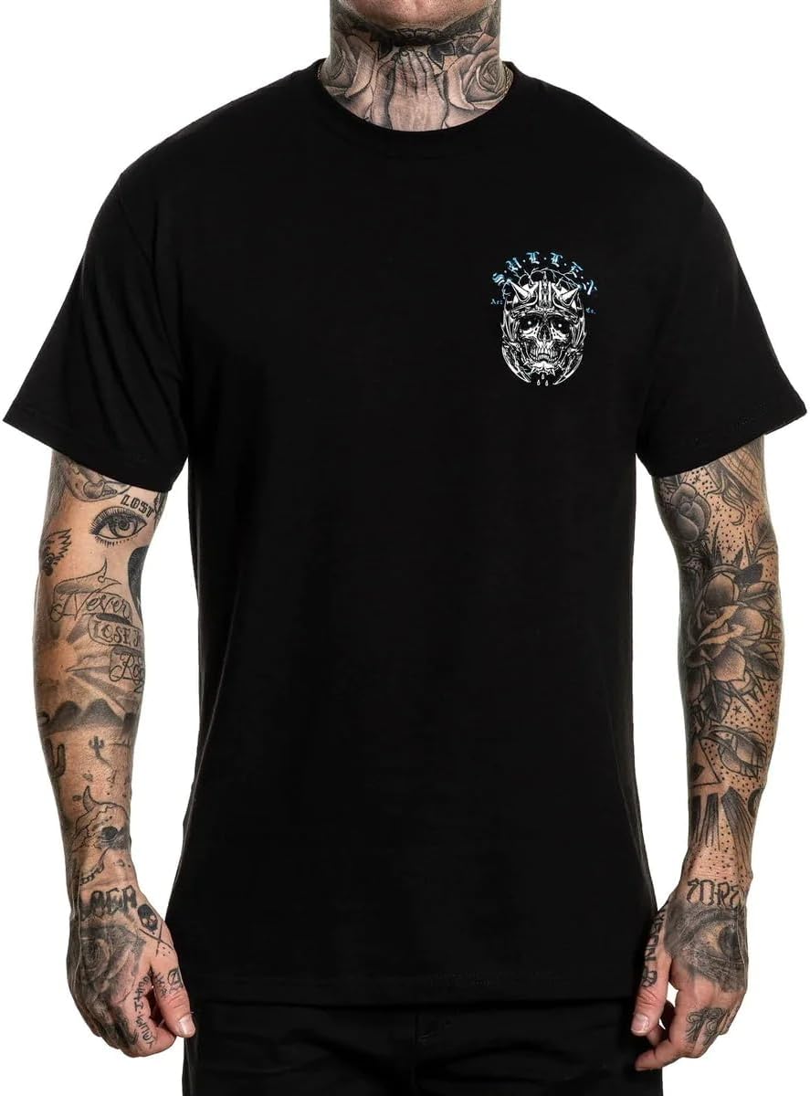 Sullen Men's Berserker Standard Black Short Sleeve T Shirt L