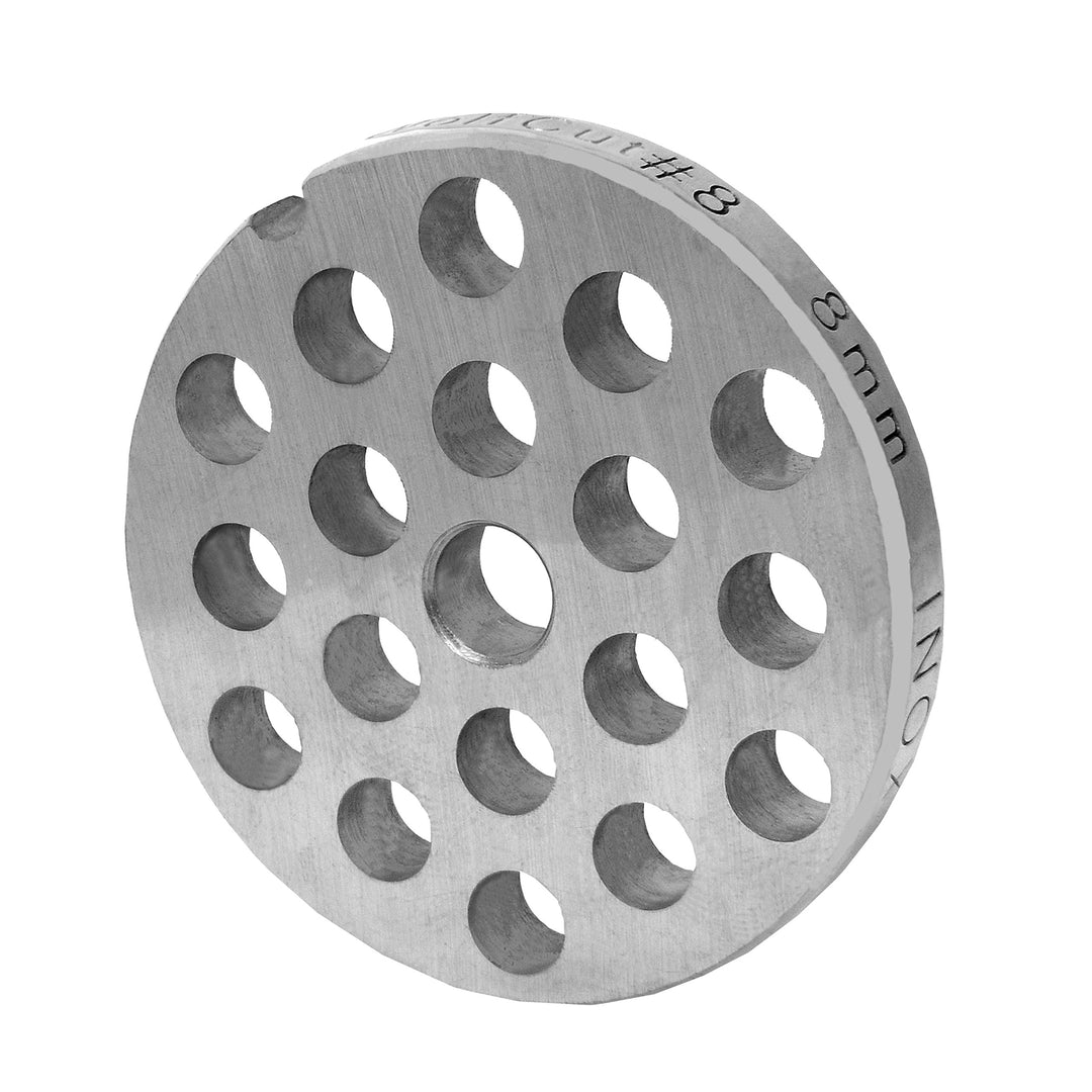 Wolfcut INOX Lochscheibe Gr. 8-8,0 mm Bohrung - Kompatibel/Ersatz mit Fleischwolf Jupiter - Bosch -