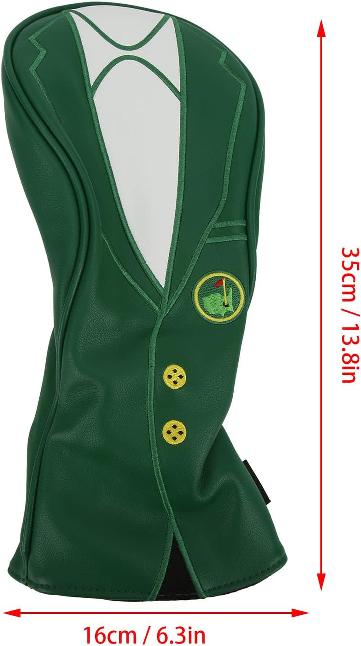 Golf Green Leather Driver/Fairway Wood/Hybrid Headcover #1#3#5#UT Golfschlägerhauben, 1#