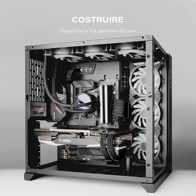 EZDIY-FAB Benutzerdefinierte PSU Verlängerung Kabel Muffe MOD GPU PC Netzteil für PC aus weichem Nyl