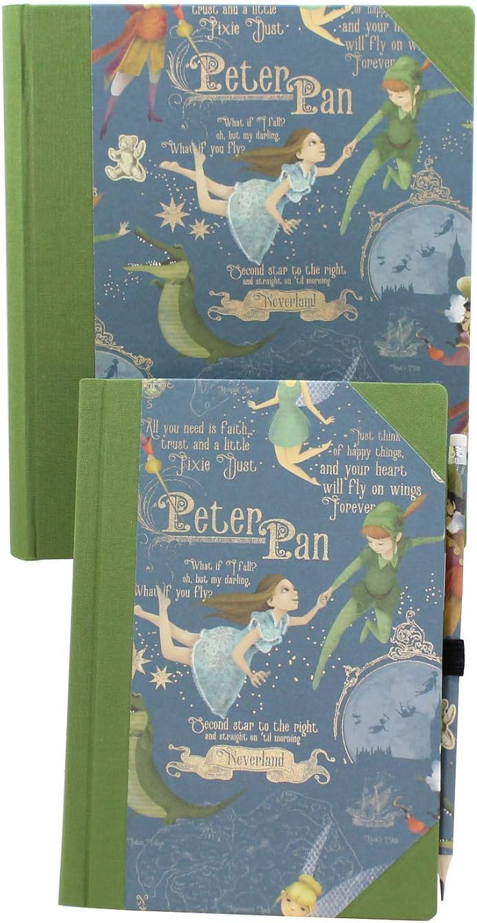 Notizbuch Peter Pan mit Buchbinderleinen