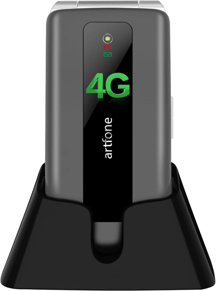 artfone 4G Mobile Pour Seniors sans abonnement, téléphone Portable à clapet Avec Touche d'appel d'ur