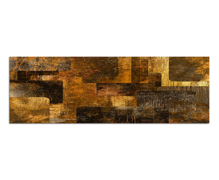 Paul Sinus Art Panoramabild auf Leinwand und Keilrahmen 150x50cm Kunst abstrakt Grunge Hintergrund