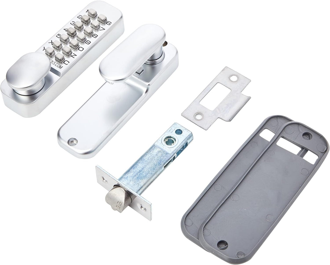Codelocks 0155 SG Digitales Türschloss mit mechanischen Tasten, Einsteckriegel und Doppelfunktions-R
