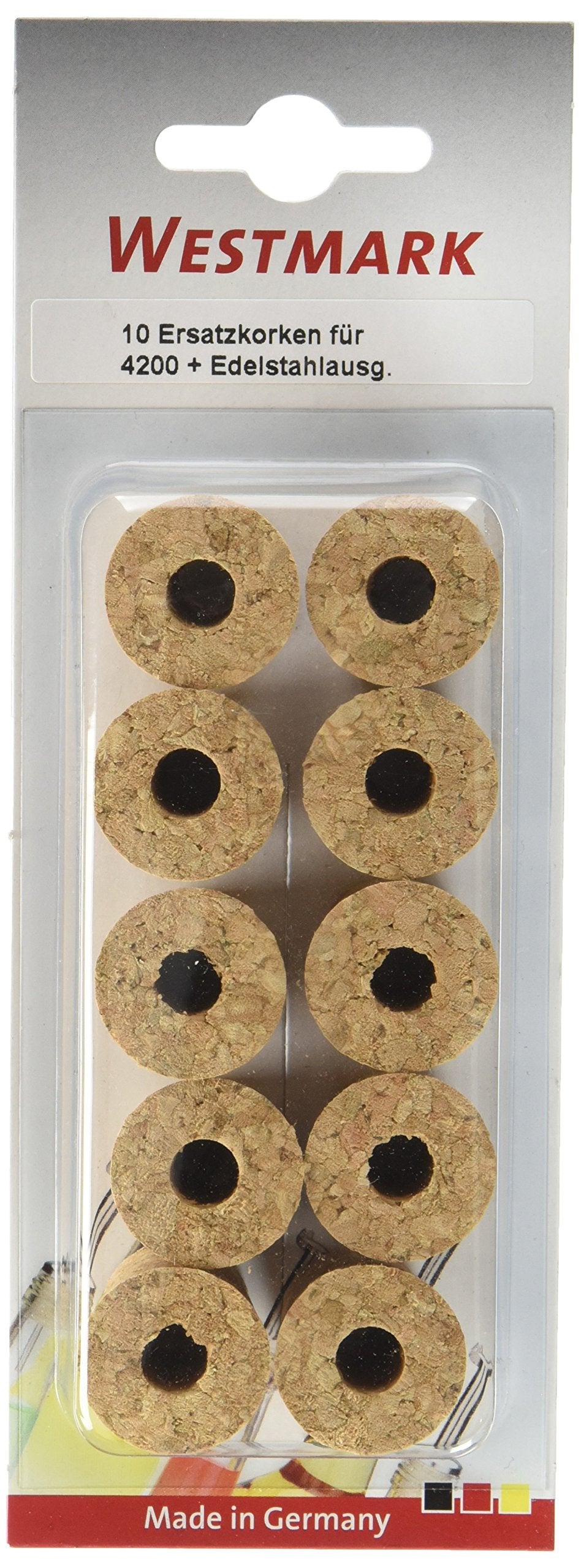 Westmark Ersatzkorken für Standard/Gastro/Essig-Spezial 10 Stück, Kork, Beige, 3.5 x 3.2 x 3.2 cm, E