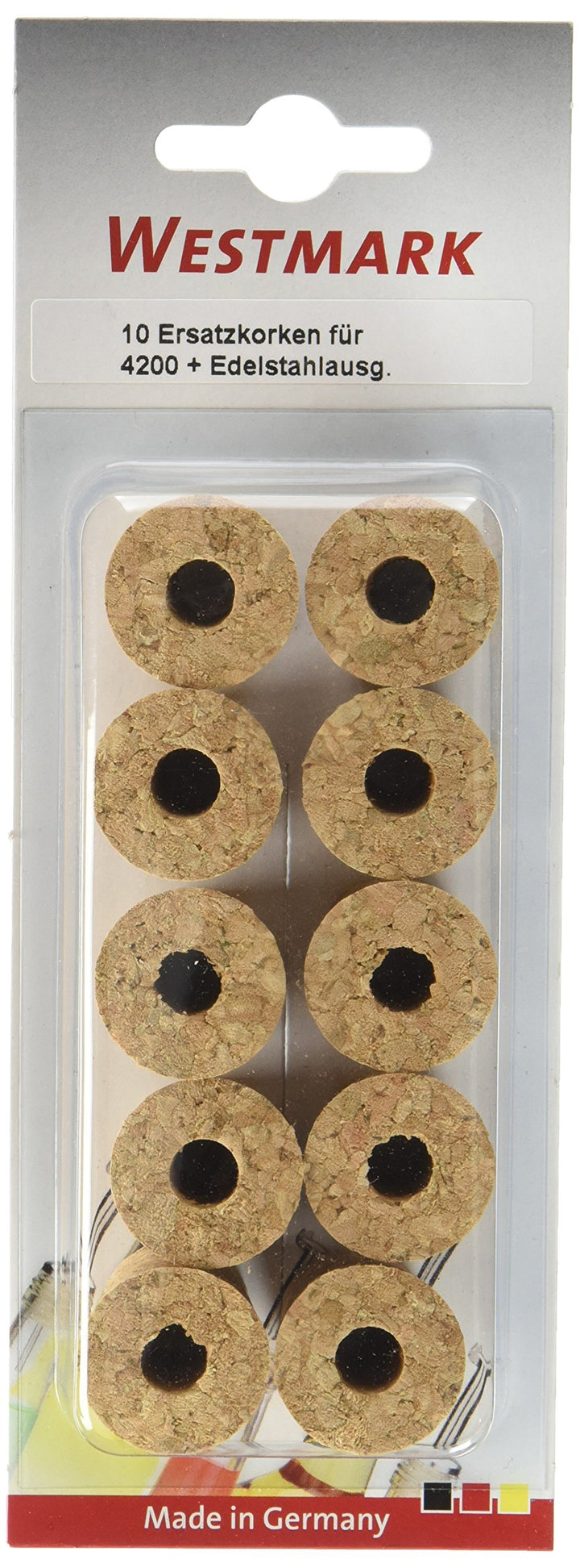 Westmark Ersatzkorken für Standard/Gastro/Essig-Spezial 10 Stück, Kork, Beige, 3.5 x 3.2 x 3.2 cm, E