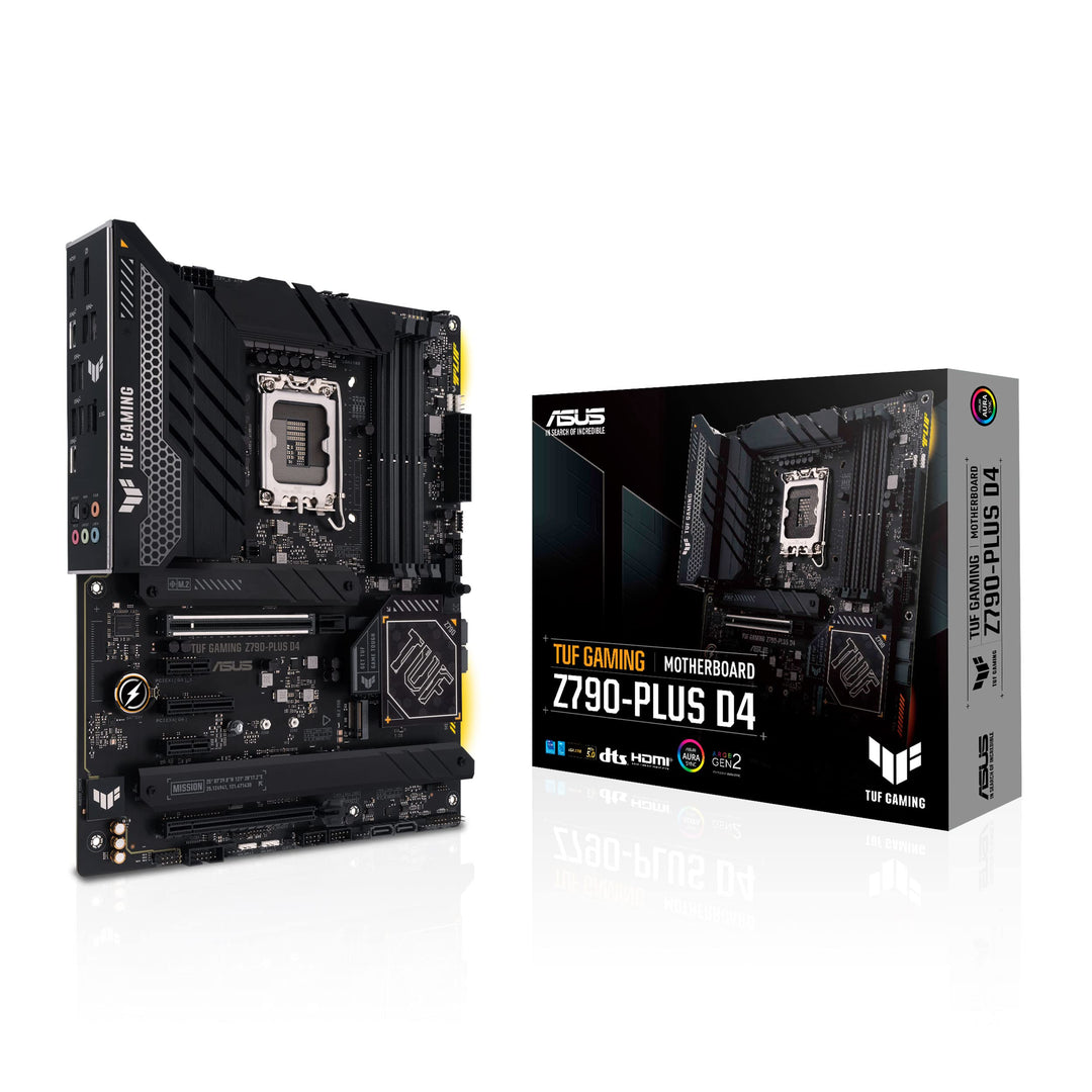 ASUS TUF Gaming Z790-Plus D4 Mainboard Sockel Intel LGA1700 (ATX, PCIe 5.0, DDR4 Speicher, 4x M.2, H