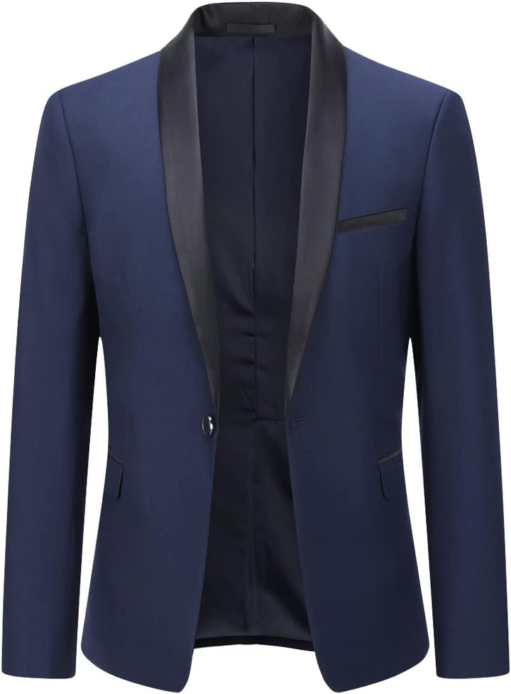 YOUTHUP Anzug Herren Anzug Slim Fit 2 Teilig Anzüge Schalkragen Herrenanzug für Hochzeit Business XS