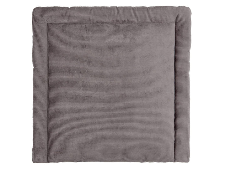 KraftKids Wickelauflage in Cord Breitcord Grau, Wickelunterlage 60x70 cm (BxT), Wickelkissen Wickela