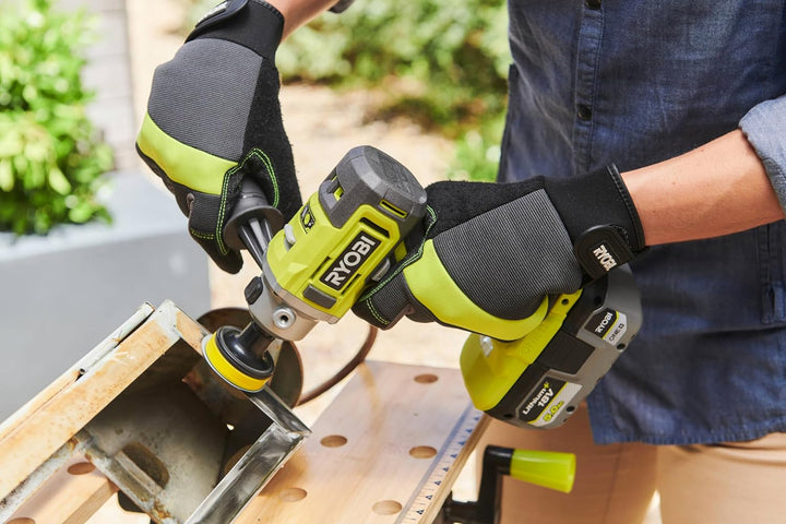 RYOBI 18 V ONE+ Akku-Polierer-und Schleifmaschine RDP18-0 (50/75 mm Polierteller, 2-Gang-Getriebe, a