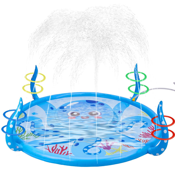 Anpro Sprinkler für Kinder, Aufblasbare Octopus-Wasserspielzeuge für Jungen und Mädchen, Sommer Outd