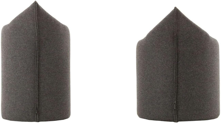 WERTHER Zipfelhocker Polsterhocker Sitzhocker Indoor Hellgrau inkl. Leder-Griffschlaufe 3 Jahre Gara