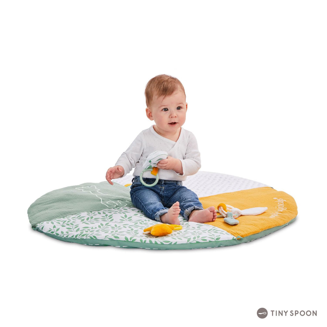 Sophie la Girafe – 2-in-1 doppelseitige Weckmatte – Spielmatte – Bühnenalter-Fotomatte – Aktivitätss
