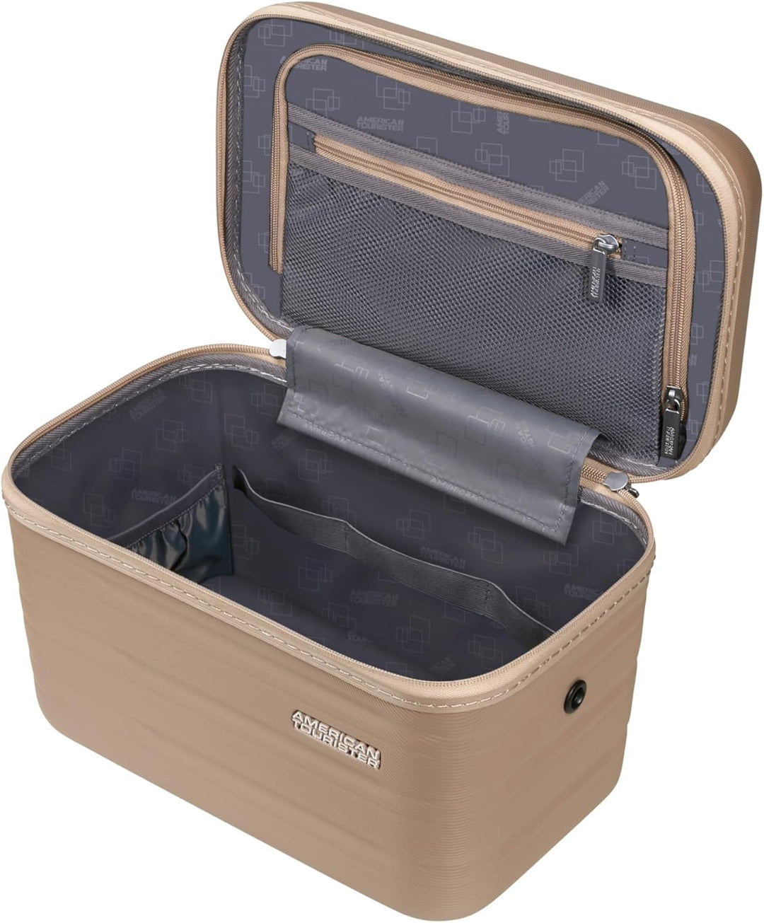 American Tourister Kosmetiktasche Flashline Beauty Case Ivory Gold Taupe Elfenbeingold, Elfenbeingol