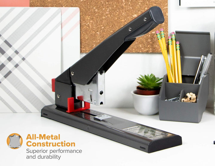 Bostitch Office 215 Blatt Extra Heavy Duty Heftgerät, No Jam Technology, Easy Reload, Schwarz (00540