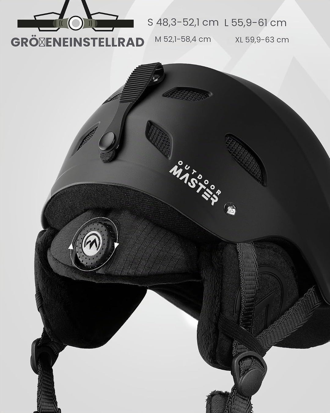 OutdoorMaster Kelvin Unisex Skihelm - Schneesporthelm für Skifahren/Snowboard mit Belüftungssystem,