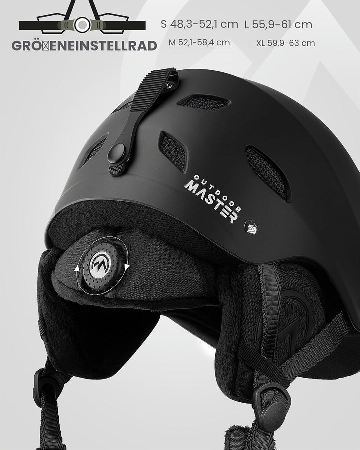 OutdoorMaster Kelvin Unisex Skihelm - Schneesporthelm für Skifahren/Snowboard mit Belüftungssystem,