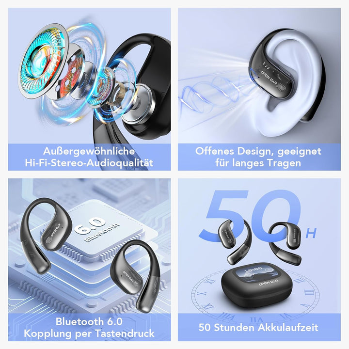 BEARTAIN Ki Übersetzer Kopfhörer, 3-in-1 Übersetzungskopfhörer mit echtzeit übersetzung, 150 Sprache