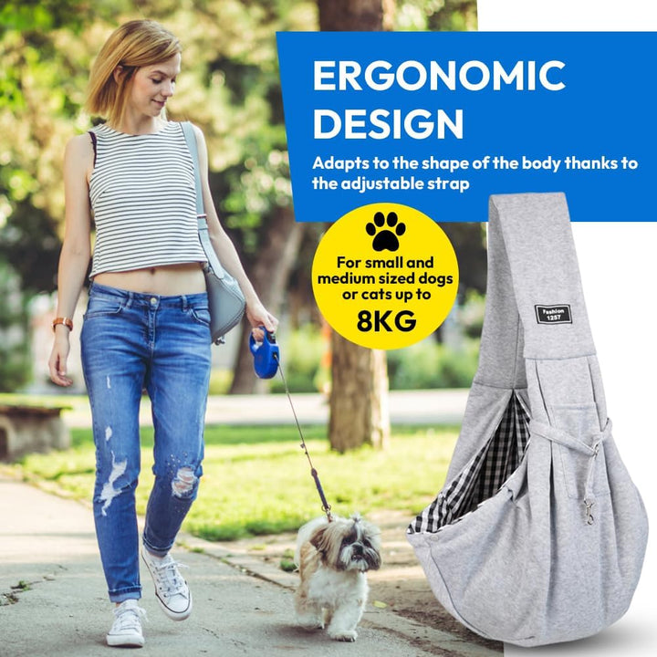 Hundetrage, Hundetragetuch, Umhängetasche für Haustiere, Hundetasche, Tragetasche Hund, Hunde Traget