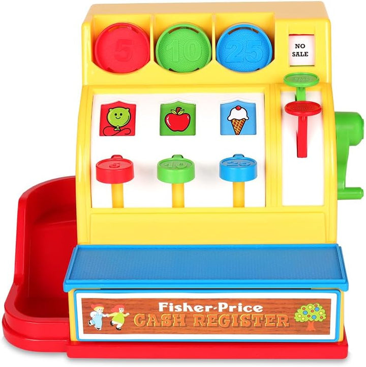 Fisher Price Classic Ladenkasse – Spielerisch Einkaufen, Lernspielzeug, Spielgeld, Interaktives Spie
