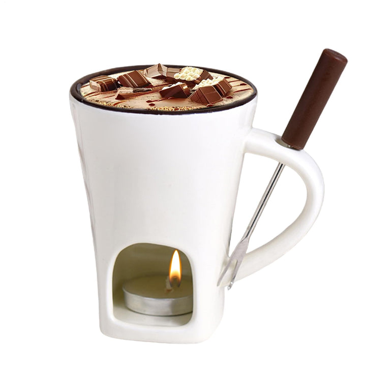 Schokofondue Tasse Für Schokolade Schmelzen, Becher Zum Schmelzen Von Schokolade Käsefondue Set Kera