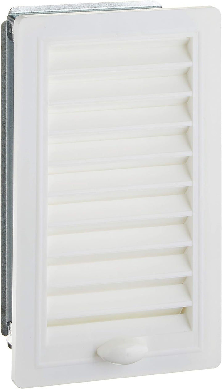 Upmann Lueftungsgitter Kunstst. 10x21 verstellbar mit Einbaur. weiss, 1 Stück, 50142