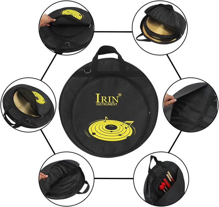 Dilwe 21 Zoll Tasche für Becken, herausnehmbare Teiler Schultergurt Oxford Tuch Cymbal Handtasche mi