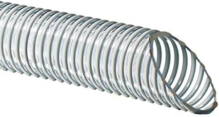 GT Market Saugschlauch/Druckschlauch, Aliflex, Durchmesser 38 mm, Länge: 10 m, Weiss/Transparent