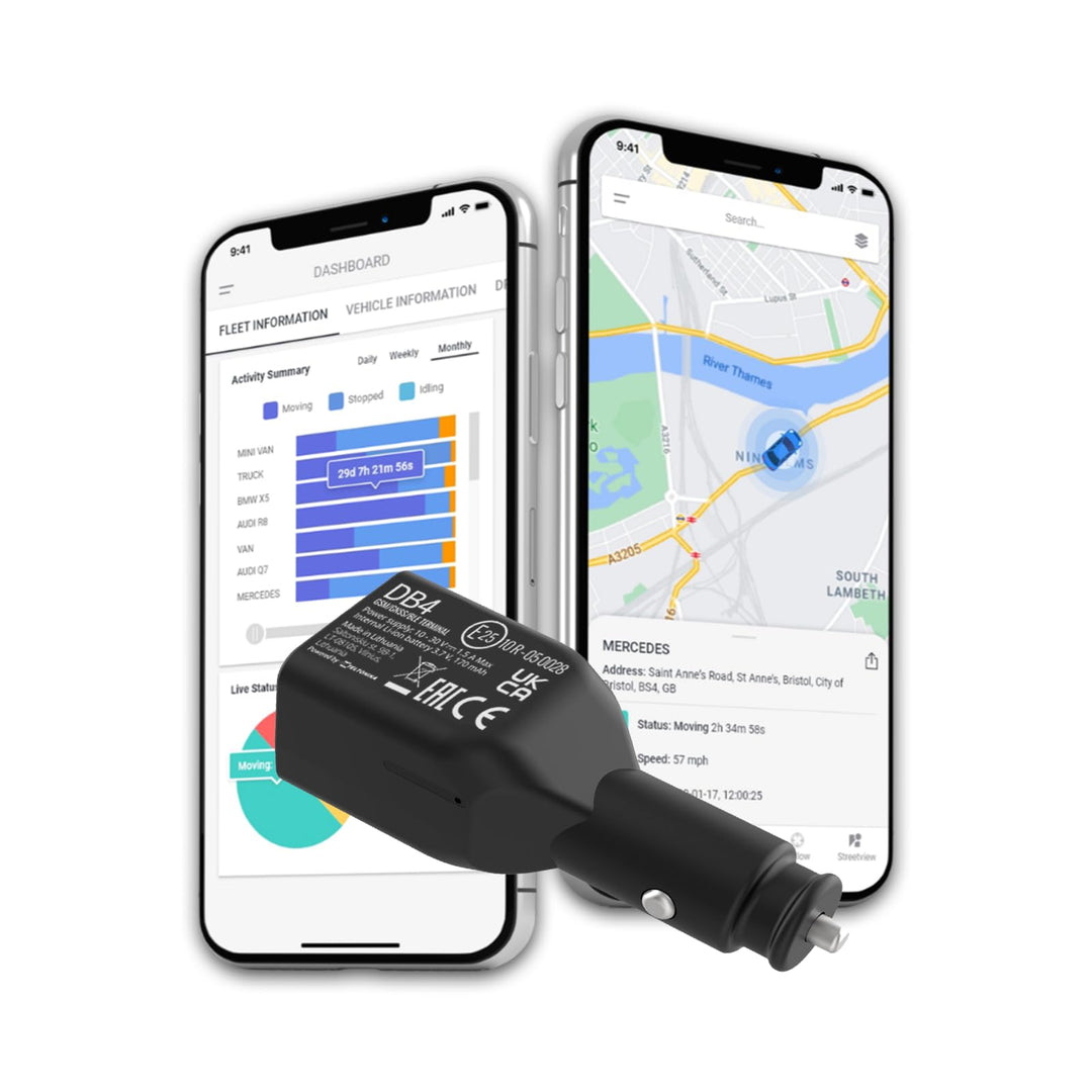 GPSLive DB4 GPS Tracker Auto, Van, Flotte, KFZ | Made in EU | Einstecken und loslegen | Livetracking