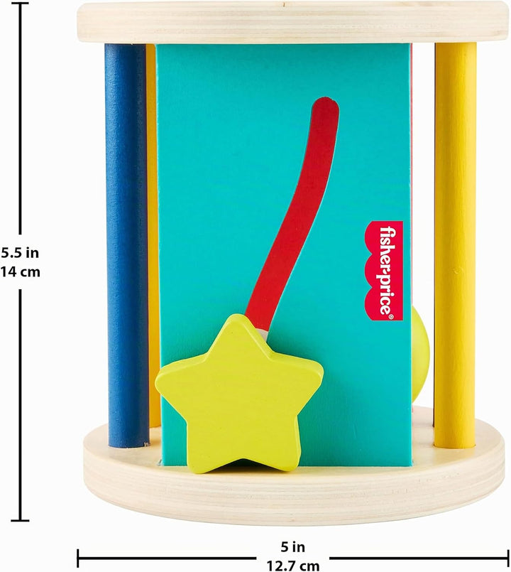 Fisher-Price Babyspielzeug, Krabbelspass Rollspielzeug zur Entwicklung der Sinne und der Feinmotorik