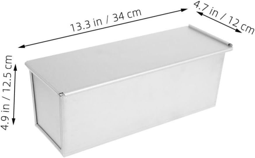 Alipis Aluminiumlegierung Kastenform Mit Deckel Antihaftbeschichtet Backform Für Brot Und Toast Wied