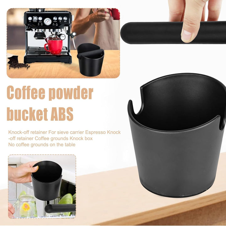 Abklopfbehälter für Siebträger, Kaffeesatz Zbschlagbehälter, Espresso Abklopfbehälter mit Abnehmbar