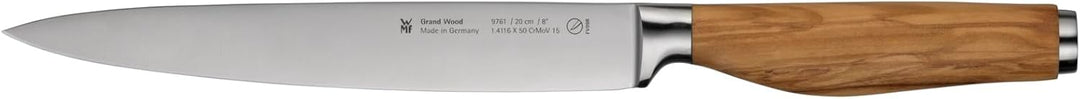 WMF Grand Wood Messerset 3teilig, Messer Holzgriff, Made in Germany, Olivenholzgriff, Messer geschmi