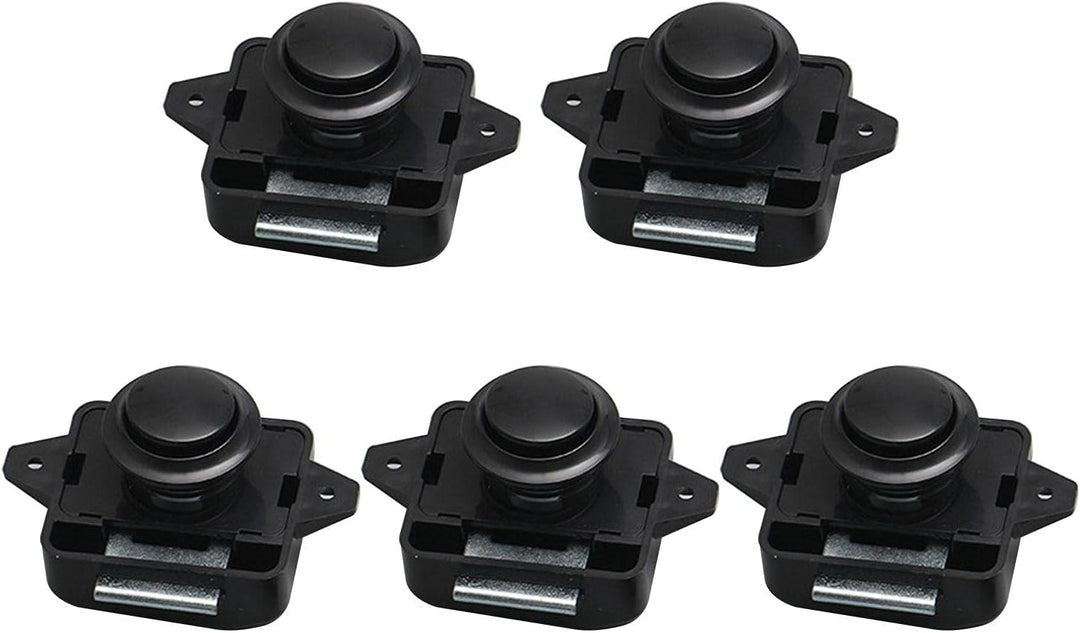 Faderr Druckknopf-Schlösser, 5 Stück, Druckknopf-Verriegelung für Schublade, Schlüsselloses Türschlo