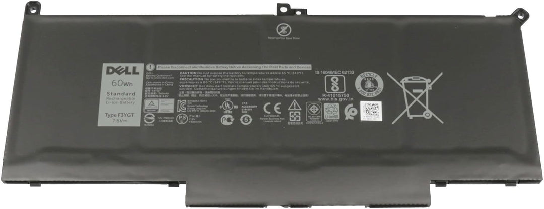 Dell F3YGT Original Akku 60Wh für Latitude 13 (7380), 14 (7480)