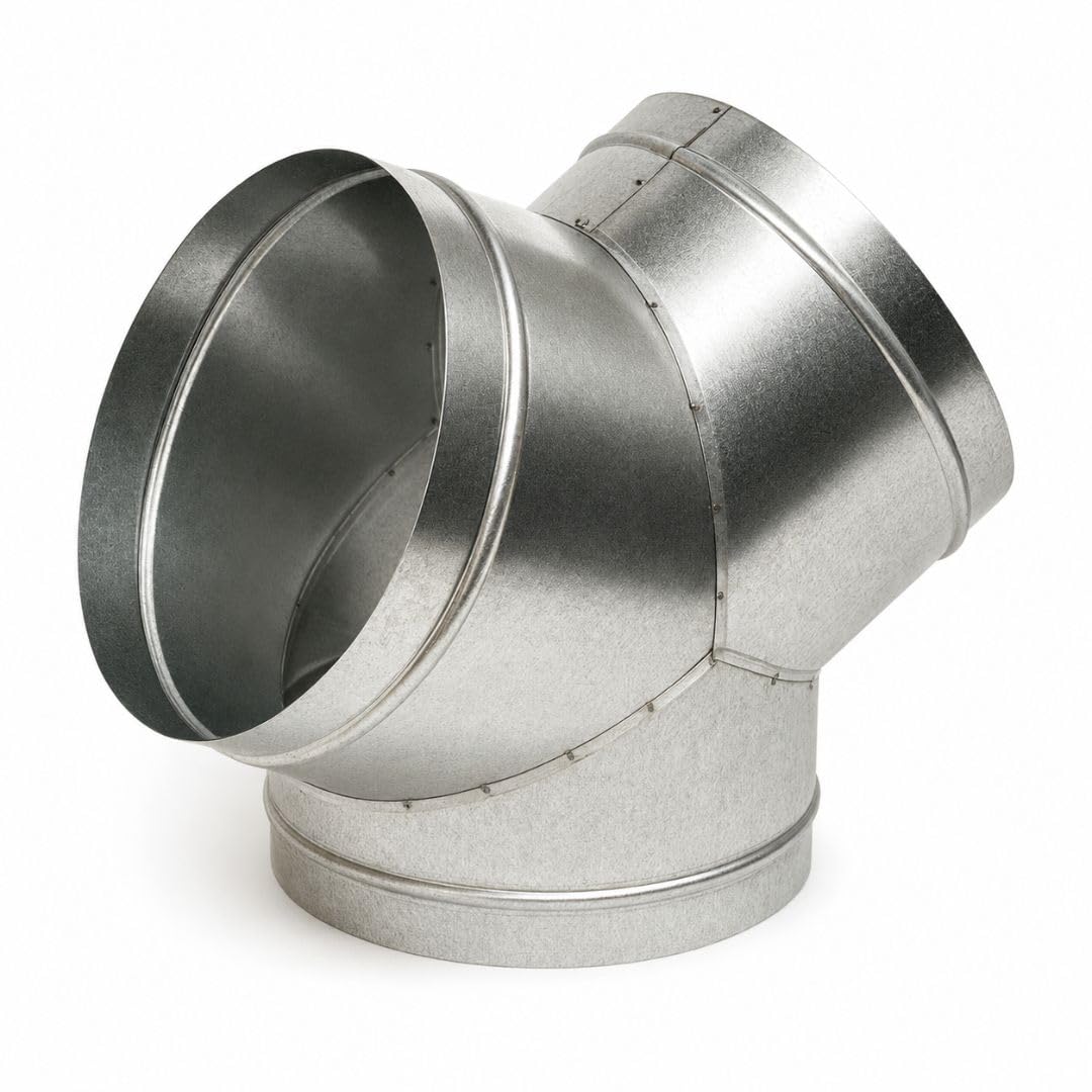 Weedness Y-Stück 100 mm Metall Rohr für Grow Abluft - Rohrlüfter Lüfter Aktivkohlefilter Ablauftschl