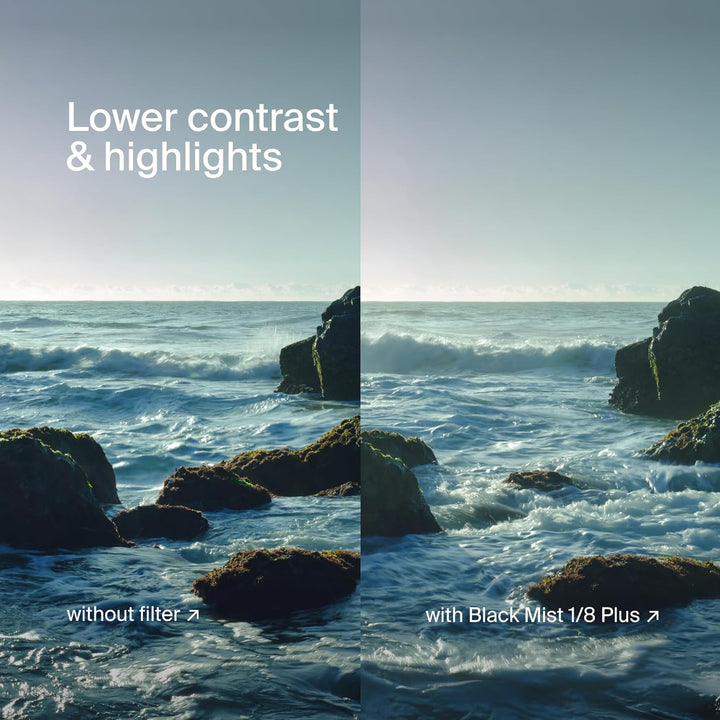 Urth 77mm Magnetischer Ethereal Black Mist ⅛ Diffusions-Objektivfilter (Plus+) - Kinoeffekt, 20-fach